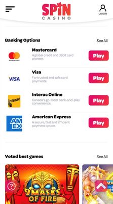 Banking payment options